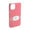 Pink & Orange Chevron iPhone Case - Plastic - iPhone 15 (Personalized)