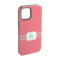 Pink & Orange Chevron iPhone Case - Rubber Lined - iPhone 15 (Personalized)