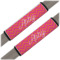 Pink & Orange Chevron Seat Belt Covers (Set of 2) (Personalized)