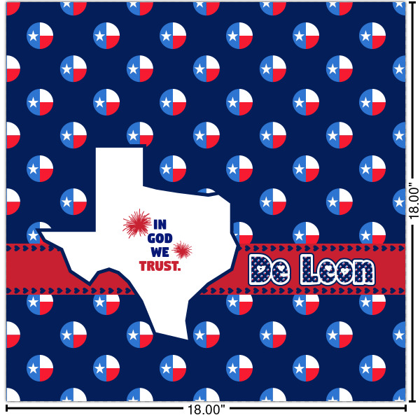 Custom Texas Polka Dots Cabinet Decal - Medium (Personalized)
