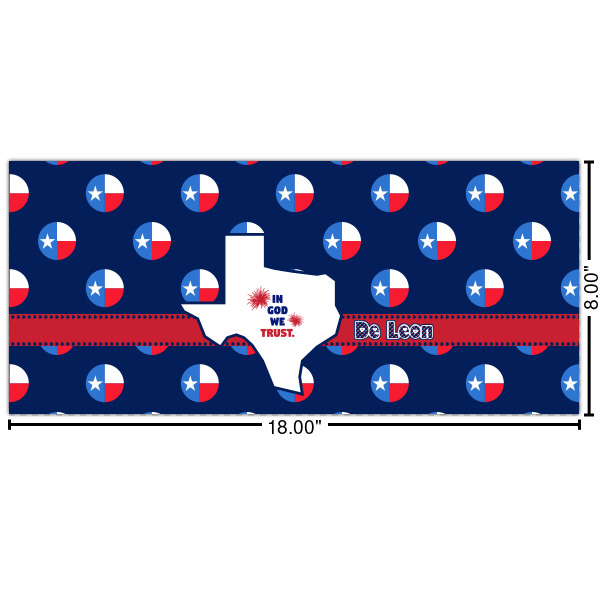 Custom Texas Polka Dots Cabinet Decal - Small (Personalized)