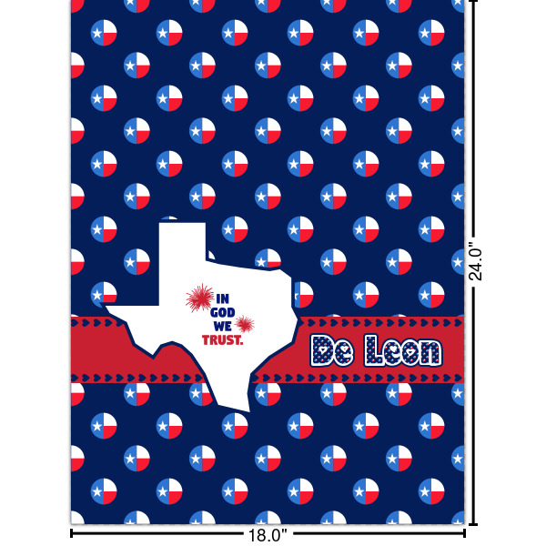 Custom Texas Polka Dots Cabinet Decal - Large (Personalized)