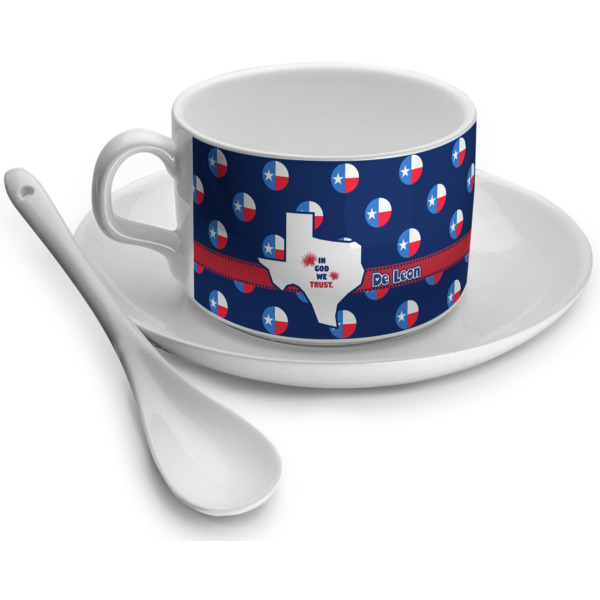 Custom Texas Polka Dots Tea Cup (Personalized)