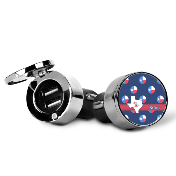 Custom Design - USB Car Charger - Open & Closed