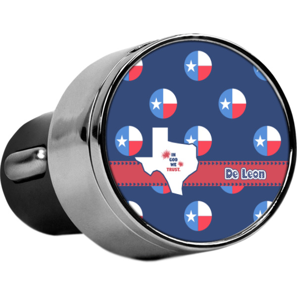 Custom Texas Polka Dots USB Car Charger (Personalized)