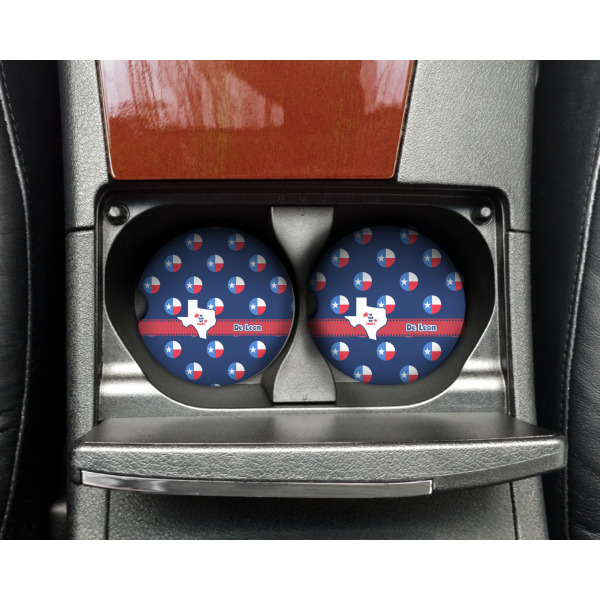 Custom Design - Sandstone Car Coaster - In Cup Holder