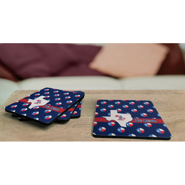 Custom Design - Coaster Rubber Back - On Coffee Table