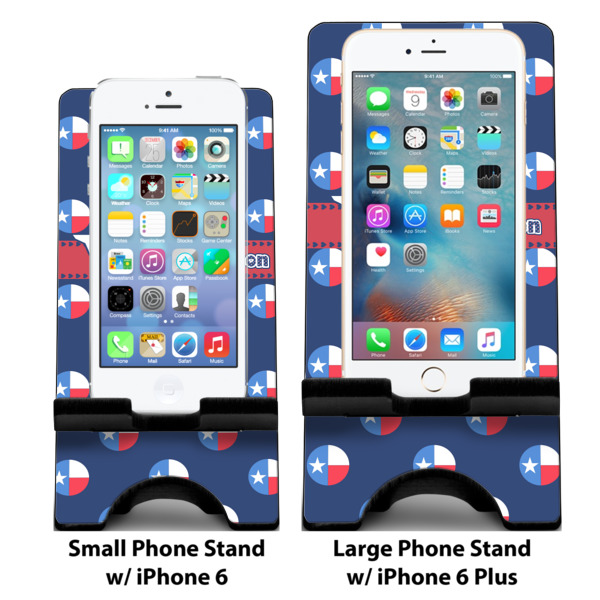 Custom Design - Compare Phone Stand Sizes - with iPhones