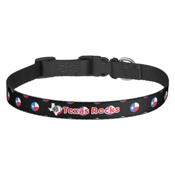 Custom Texas Polka Dots Dog Collar (Personalized)