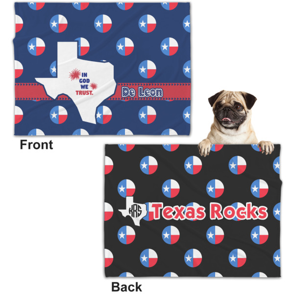 Custom Design - Microfleece Dog Blanket - Regular - Front & Back