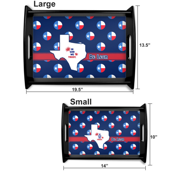 Custom Design - Serving Tray Black Sizes