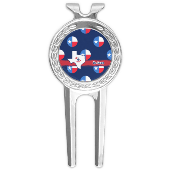 Custom Texas Polka Dots Golf Divot Tool & Ball Marker (Personalized)