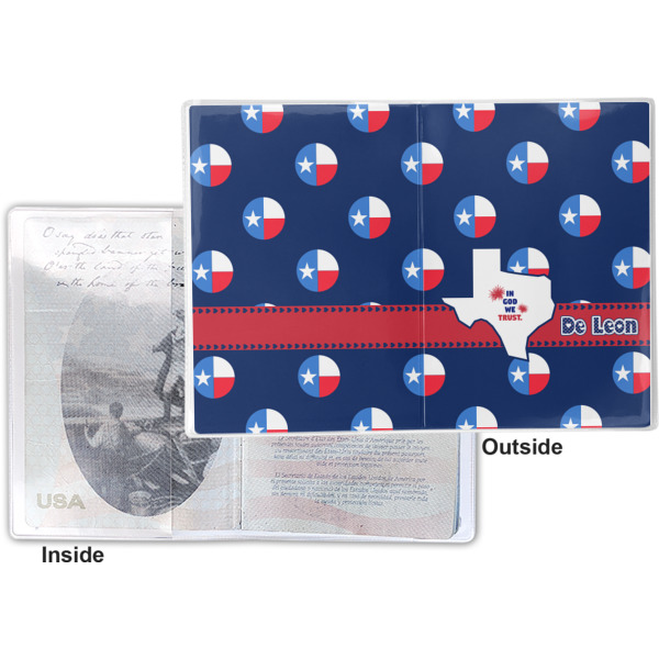 Custom Design - Vinyl Passport Holder - Flat Front and Back