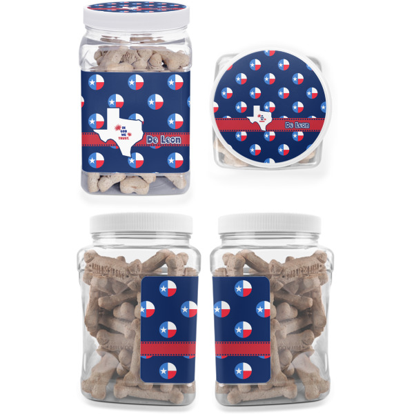 Custom Design - Pet Treat Jar - Multiple Angles