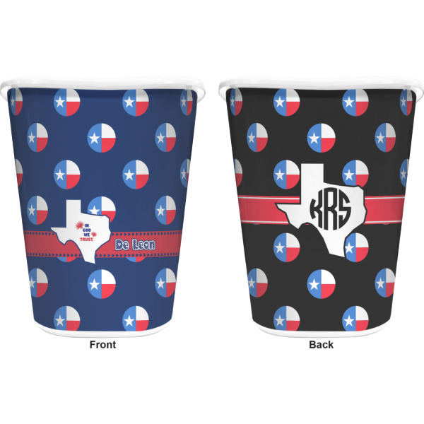 Custom Design - Waste Basket - White - Double Sided - Approval