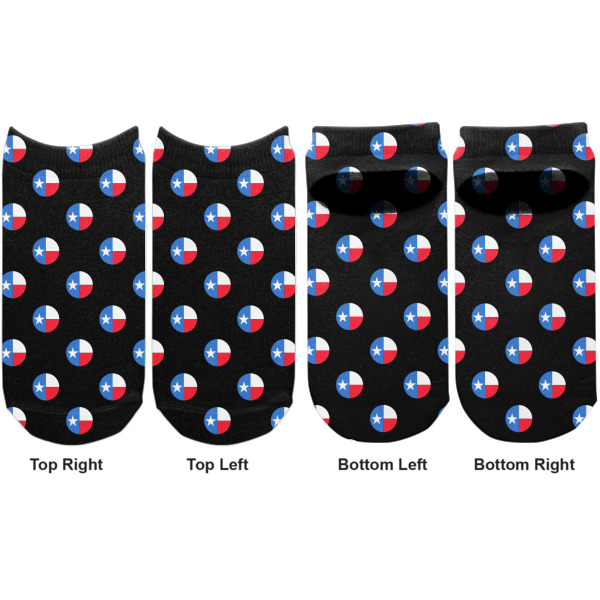 Custom Design - Adult Ankle Socks - Double Pair - Front and Back - Apvl