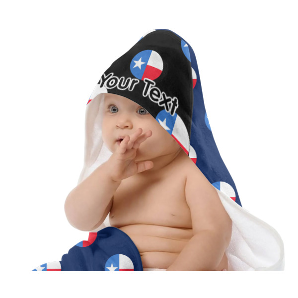 Custom Design - Baby Hooded Towel on Child