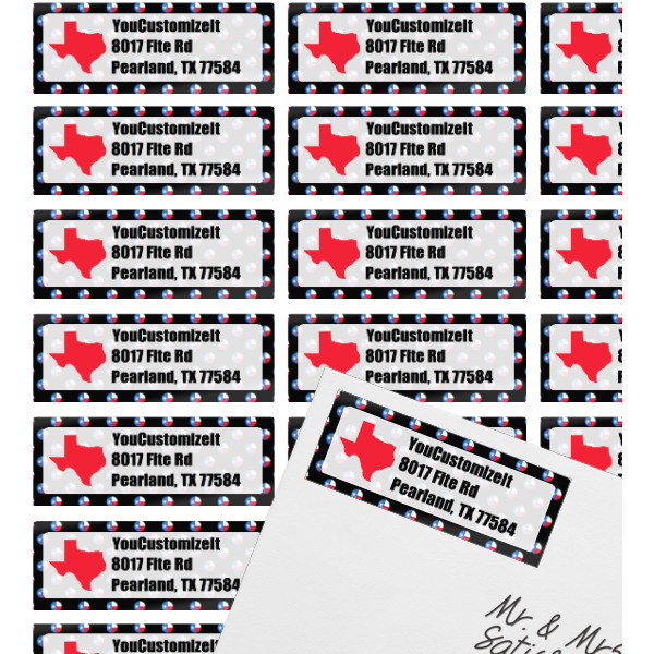 Custom Design - Mailing Label on Envelope - Multiple Labels