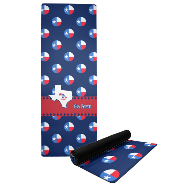 Custom Texas Polka Dots Yoga Mat (Personalized)