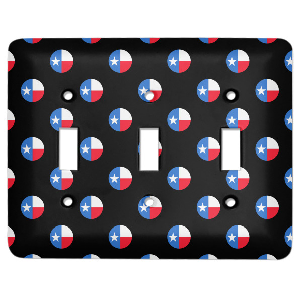 Custom Texas Polka Dots Light Switch Cover (3 Toggle Plate)