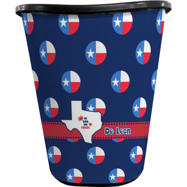 Custom Design - Waste Basket - Black - Front