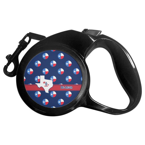 Custom Texas Polka Dots Retractable Dog Leash (Personalized)