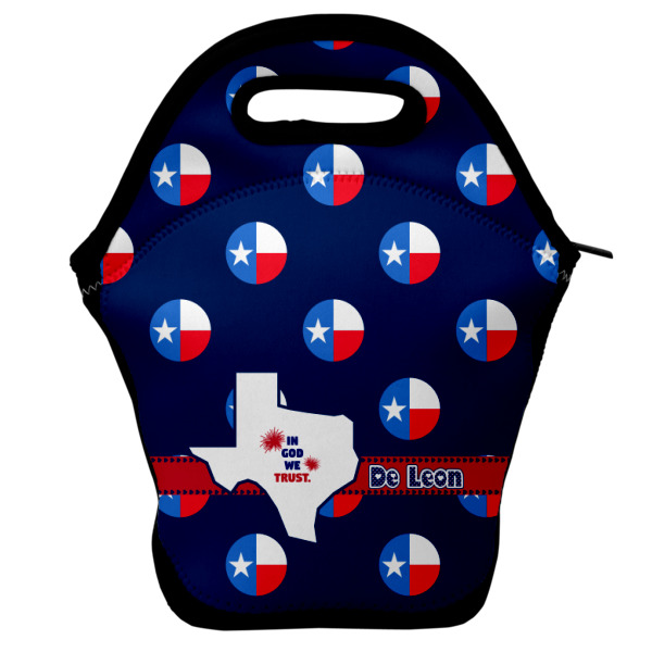 Custom Texas Polka Dots Lunch Bag w/ Monogram