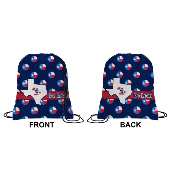 Custom Design - Drawstring Backpack Front & Back Medium