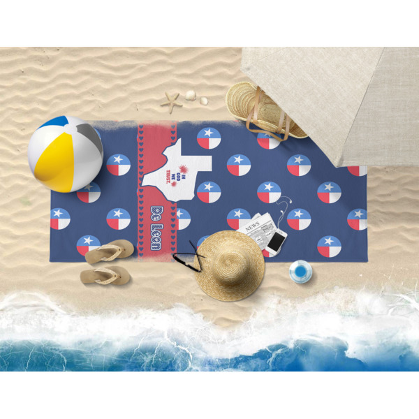 Custom Design - Beach Towel - Lifestyle on Beach