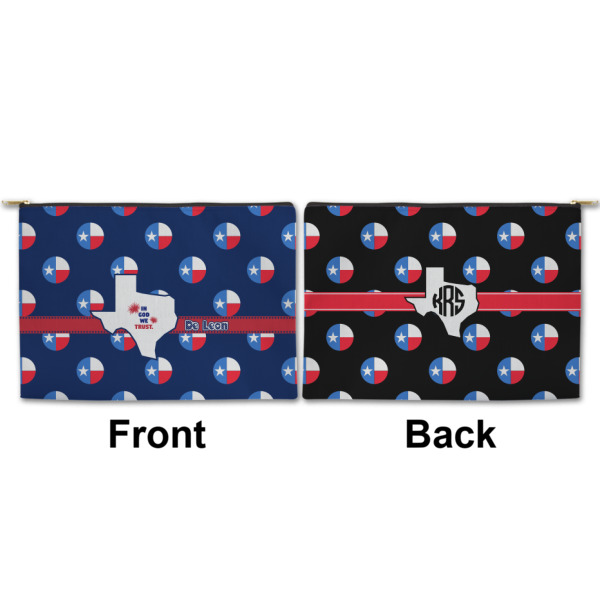 Custom Design - Large Zipper Pouch Approval (Front and Back)