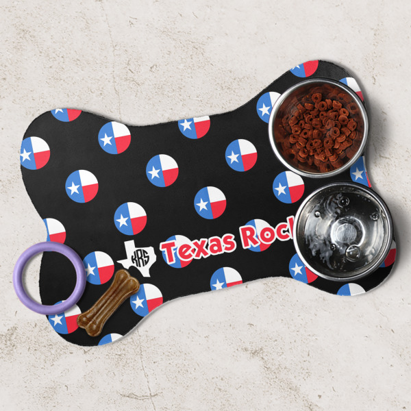 Custom Design - Dog Bone Shaped Mat Lifestyle