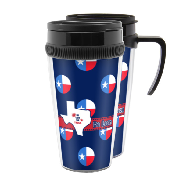 Custom Texas Polka Dots Acrylic Travel Mug (Personalized)