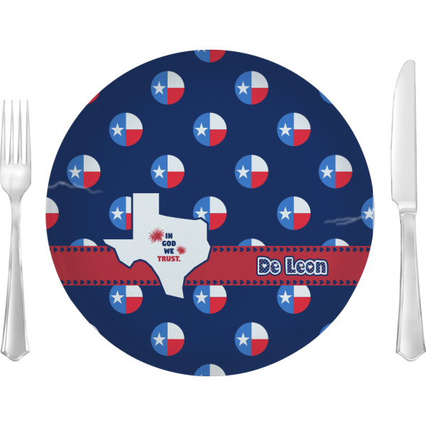 Custom Design Your Own 10" Glass Lunch / Dinner Plate
