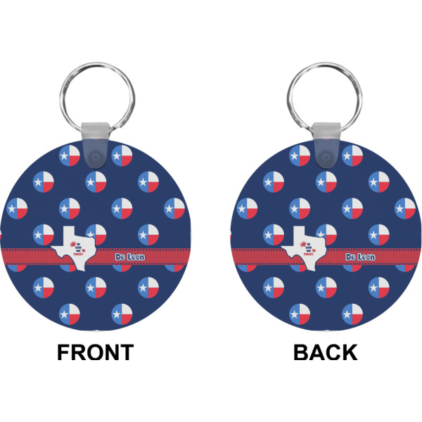 Custom Design - Circle Keychain (Front + Back)