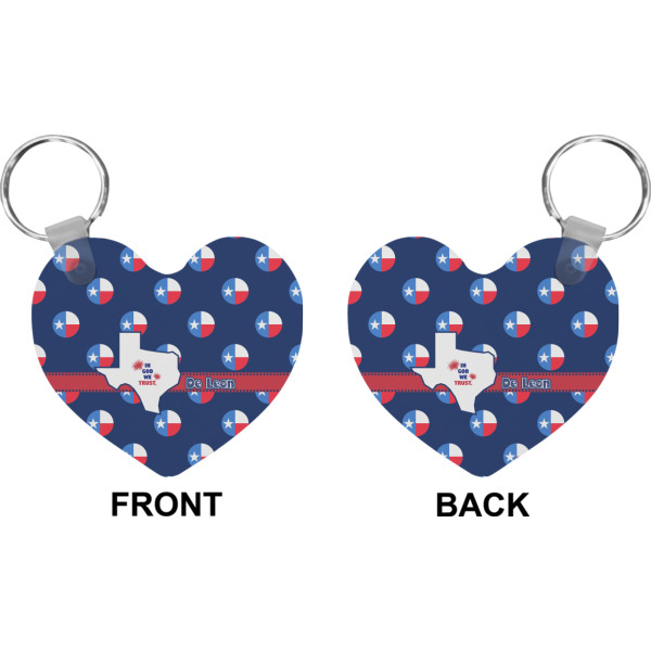 Custom Design - Heart Keychain (Front + Back)