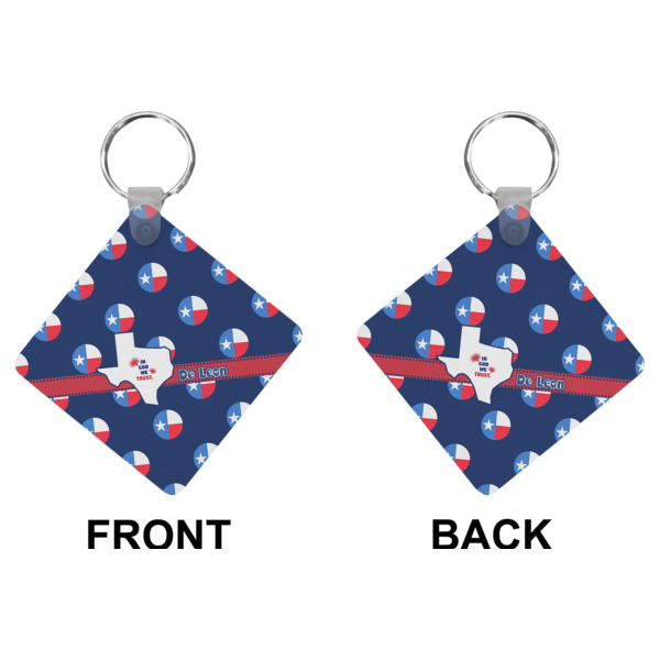 Custom Design - Diamond Keychain (Front + Back)
