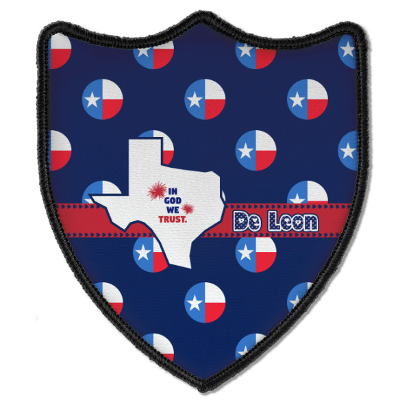 Custom Design - Iron On Patch - Shield - Style B - Front