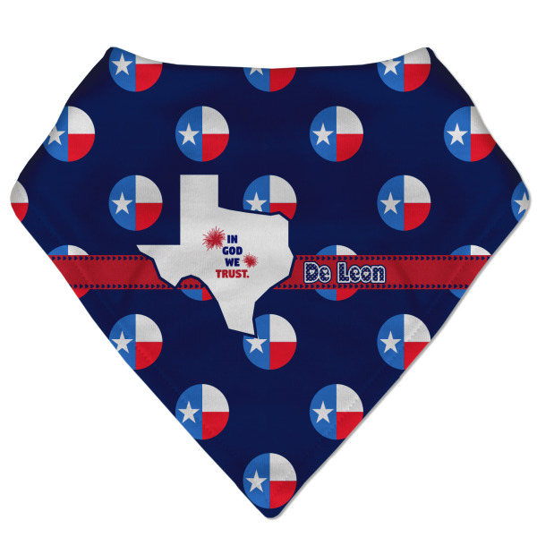 Custom Texas Polka Dots Bandana Bib (Personalized)
