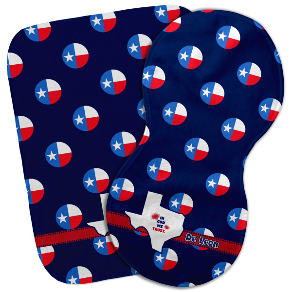 Custom Texas Polka Dots Burp Cloth (Personalized)