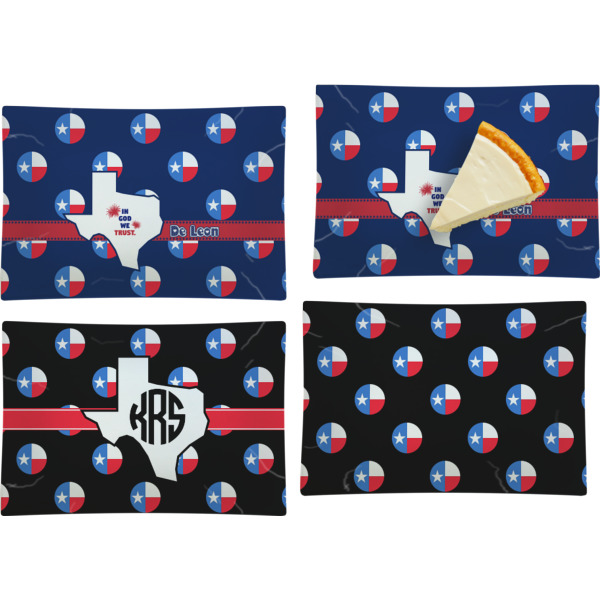 Custom Design - Set of Rectangular Appetizer / Dessert Plates