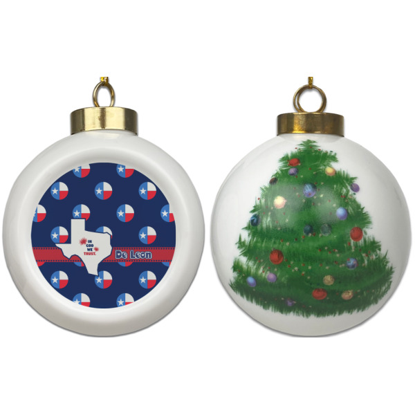 Custom Design - Ceramic Christmas Ornament - X-Mas Tree (APPROVAL)