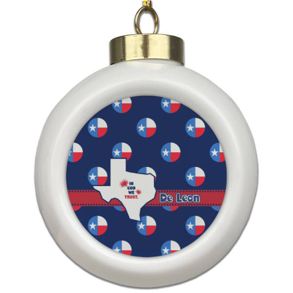 Custom Design Your Own Ceramic Ball Ornament