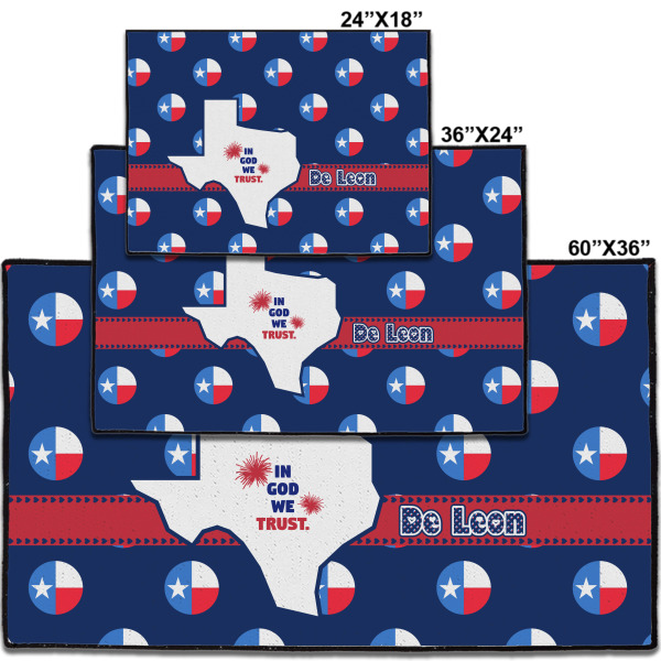 Custom Design - Door Mats - Size Comparison