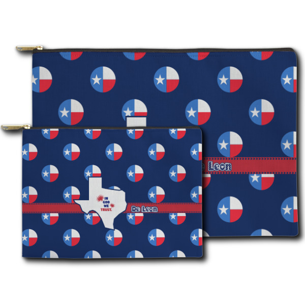 Custom Design - Zippered Pouches - Size Comparison