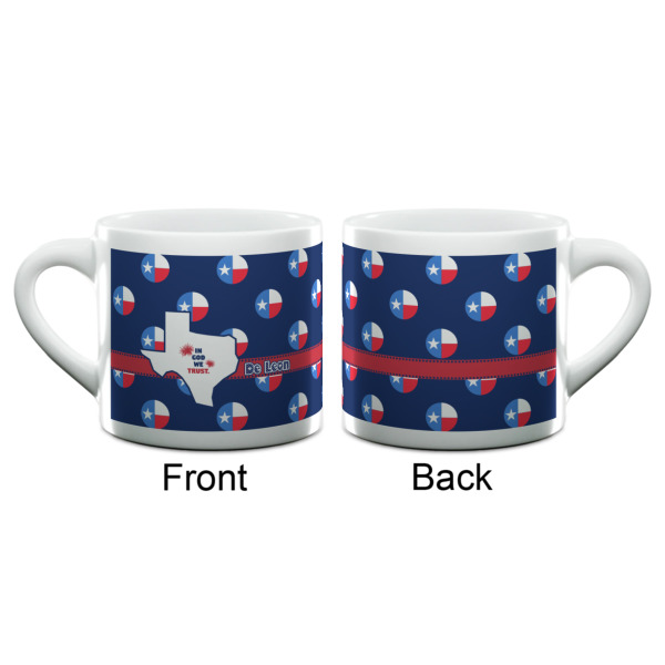 Custom Design - Double Shot Espresso Cup - Single - Front & Back