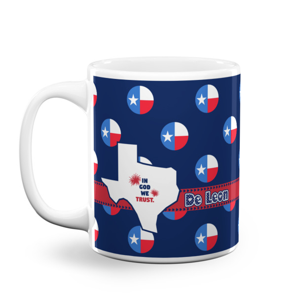Custom Texas Polka Dots Coffee Mug (Personalized)