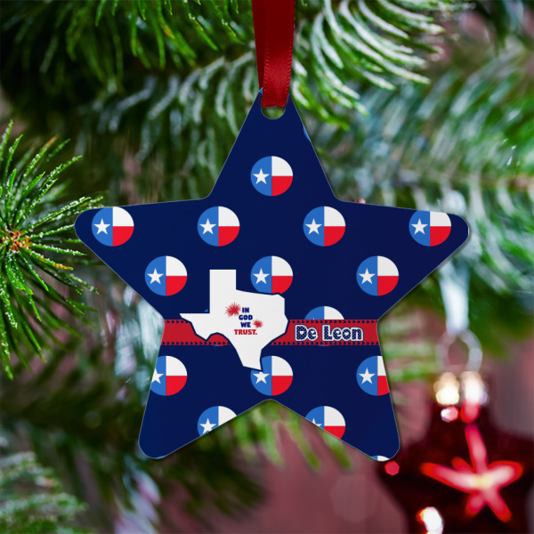 Custom Design - Metal Star Ornament - Lifestyle