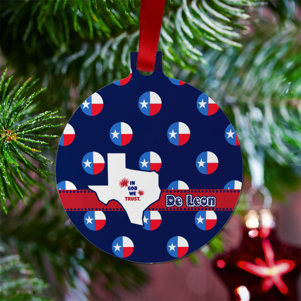 Custom Design - Metal Ball Ornament - Lifestyle