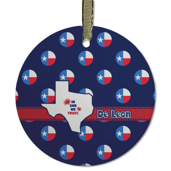 Custom Design - Frosted Glass Ornament - Round