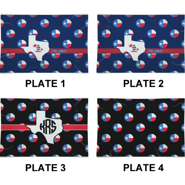 Custom Design - Set of Rectangular Appetizer / Dessert Plates (Approval)